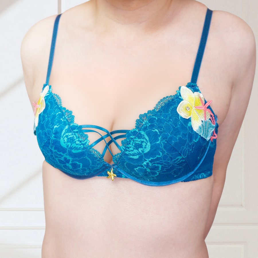 永尾まりや着用 アクアオーシャンプルメリアブラジャーのレビュー投稿