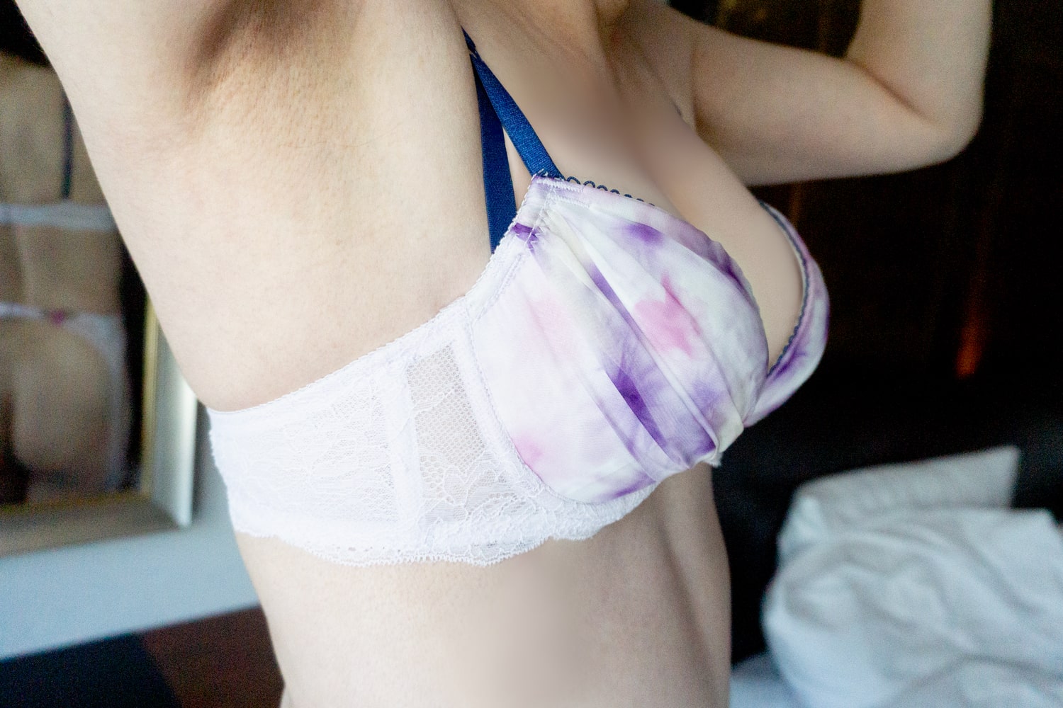 ShakeBody 水彩flowerxシフォンブラジャー