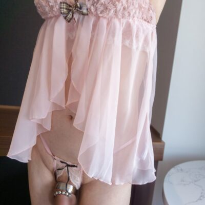 テディベアのベビードールでセクシーコスプレ