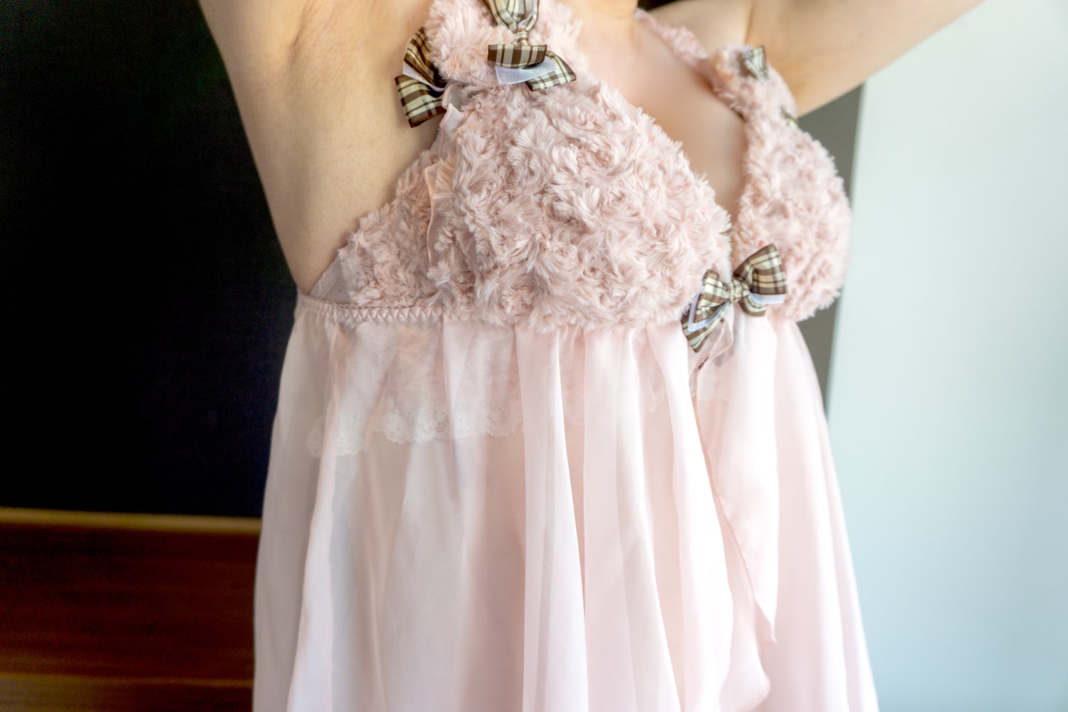 テディベアのベビードールでセクシーコスプレ