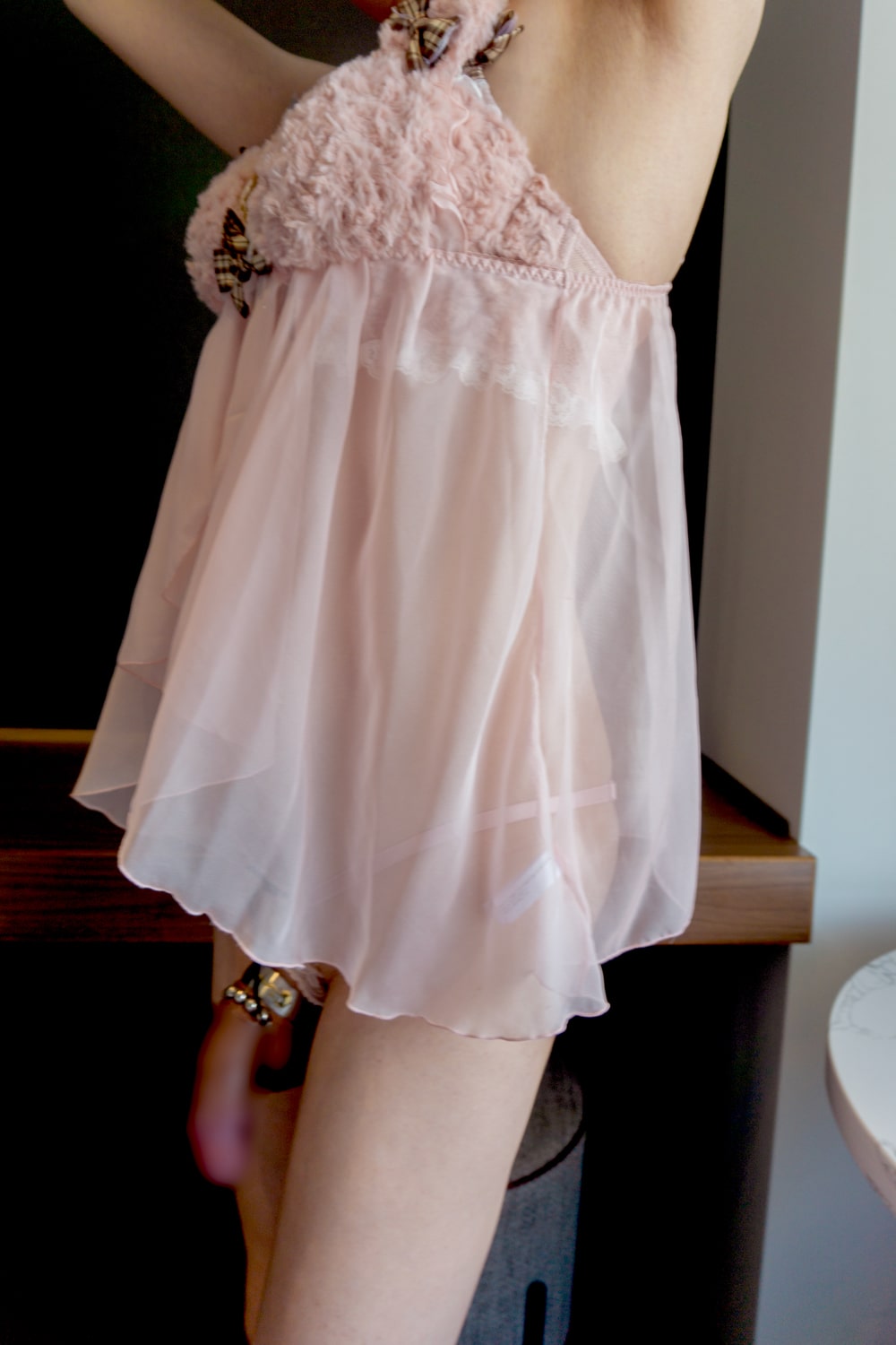 テディベアのベビードールでパイパンモデル