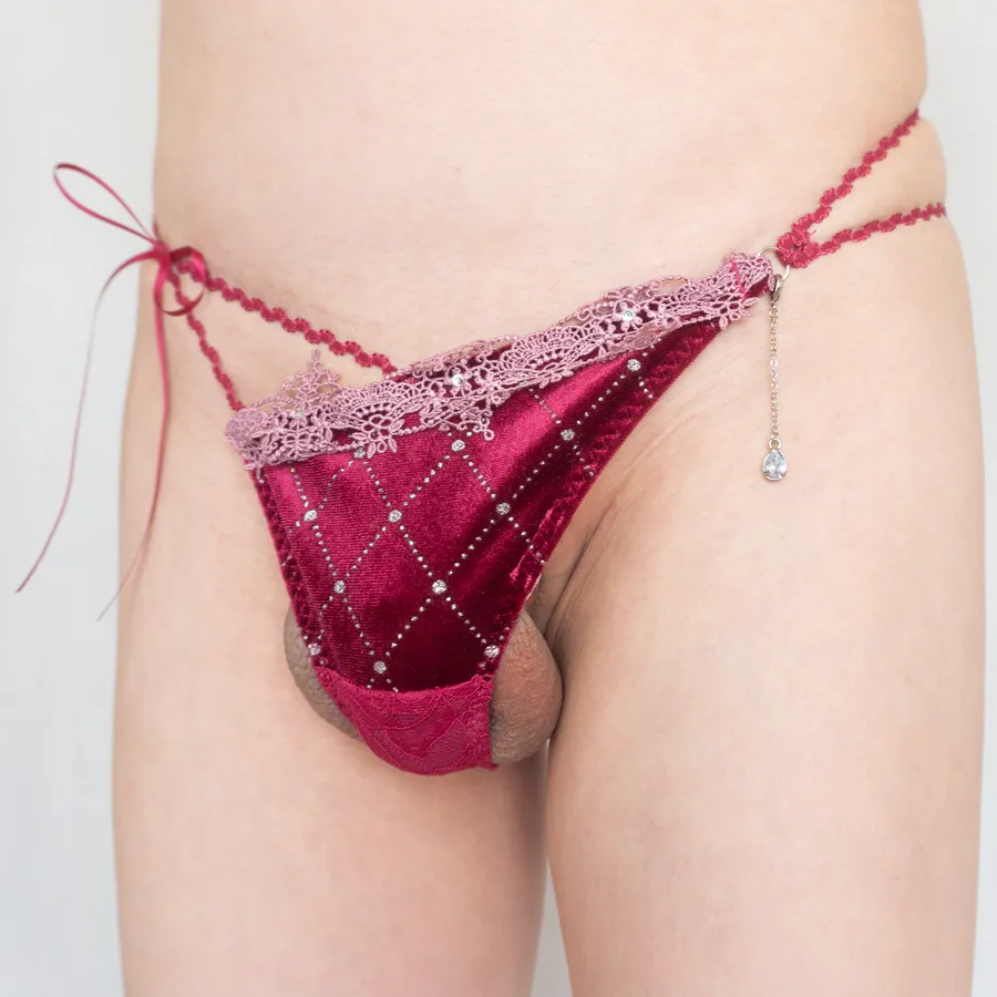 リュクスジュエリーベロアブラ&Tバックの着画投稿