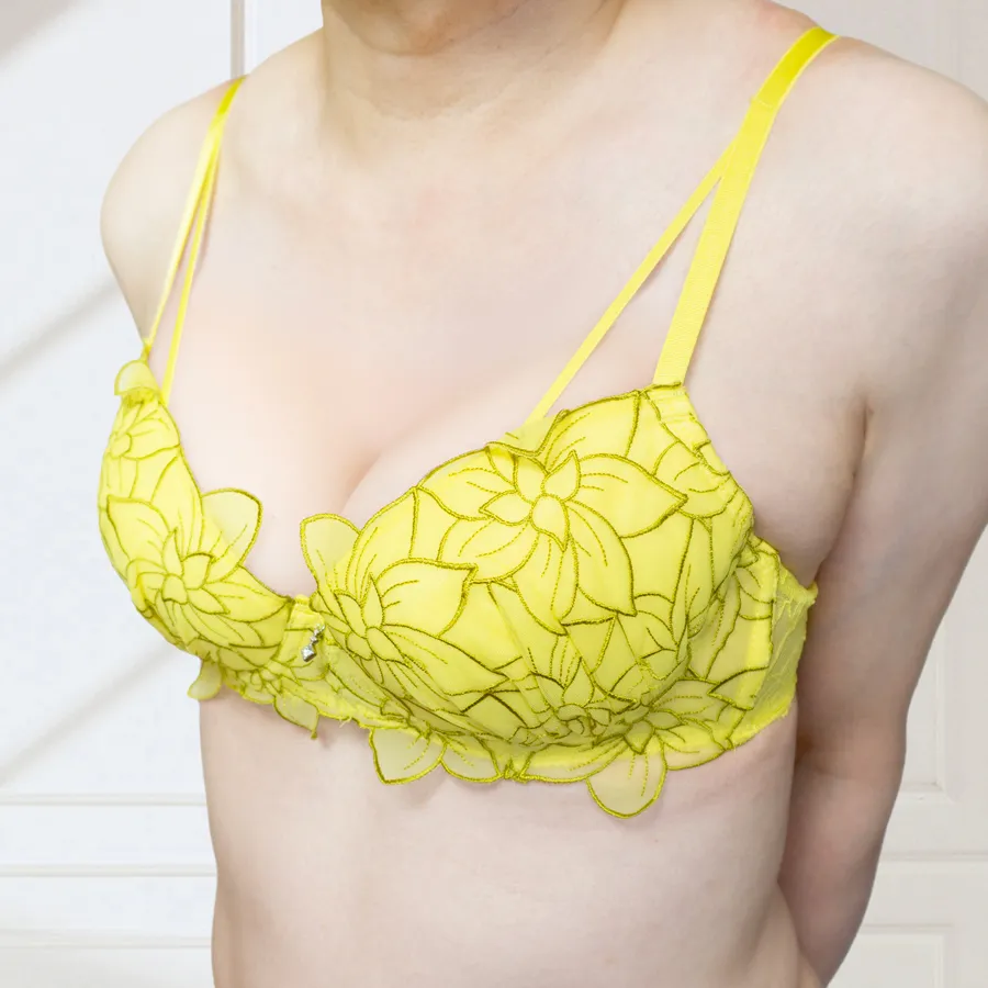 Reinest ブライトフラワーブルームブラジャー&バック透けTバックショーツのレビュー投稿